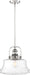 Pendant Nuvo 60-6758 Basel - 1 Light - Pendant Fixture - Polished Nickel Finish with Clear Glass Nuvo