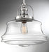 Pendant Nuvo 60-6758 Basel - 1 Light - Pendant Fixture - Polished Nickel Finish with Clear Glass Nuvo