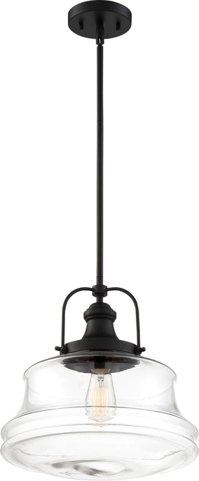 Pendant Nuvo 60-6759 Basel - 1 Light - Pendant Fixture - Aged Bronze Finish with Clear Glass Nuvo