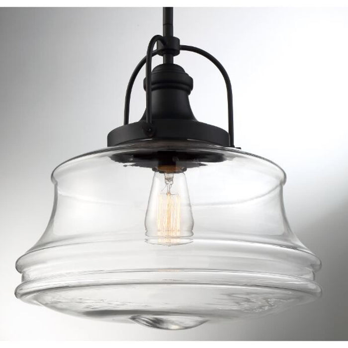 Pendant Nuvo 60-6759 Basel - 1 Light - Pendant Fixture - Aged Bronze Finish with Clear Glass Nuvo