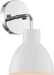 Vanity Nuvo 60-6781 Sloan - 1 Light - Vanity - Polished Nickel Finish with Matte White Shade Nuvo