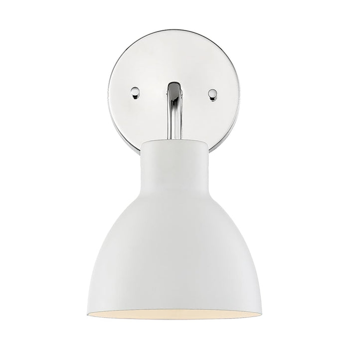 Vanity Nuvo 60-6781 Sloan - 1 Light - Vanity - Polished Nickel Finish with Matte White Shade Nuvo