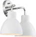 Vanity Nuvo 60-6782 Sloan - 2 Light - Vanity - Polished Nickel Finish with Matte White Shade Nuvo