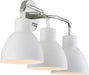 Vanity Nuvo 60-6783 Sloan - 3 Light - Vanity - Polished Nickel Finish with Matte White Shade Nuvo