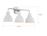Vanity Nuvo 60-6783 Sloan - 3 Light - Vanity - Polished Nickel Finish with Matte White Shade Nuvo
