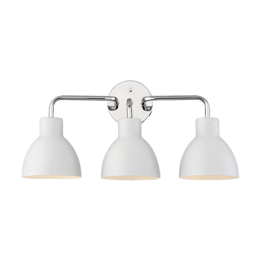 Vanity Nuvo 60-6783 Sloan - 3 Light - Vanity - Polished Nickel Finish with Matte White Shade Nuvo
