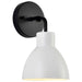 Vanity Nuvo 60-6784 Sloan - 1 Light - Vanity - Matte Black Finish with White Shade Nuvo