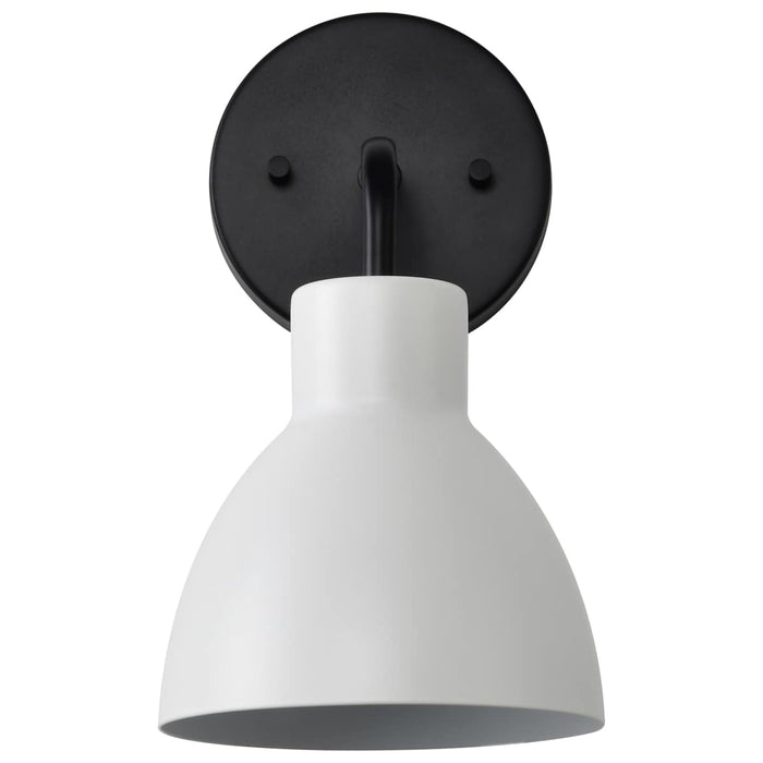 Vanity Nuvo 60-6784 Sloan - 1 Light - Vanity - Matte Black Finish with White Shade Nuvo
