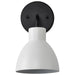 Vanity Nuvo 60-6784 Sloan - 1 Light - Vanity - Matte Black Finish with White Shade Nuvo