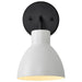 Vanity Nuvo 60-6784 Sloan - 1 Light - Vanity - Matte Black Finish with White Shade Nuvo
