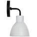 Vanity Nuvo 60-6784 Sloan - 1 Light - Vanity - Matte Black Finish with White Shade Nuvo