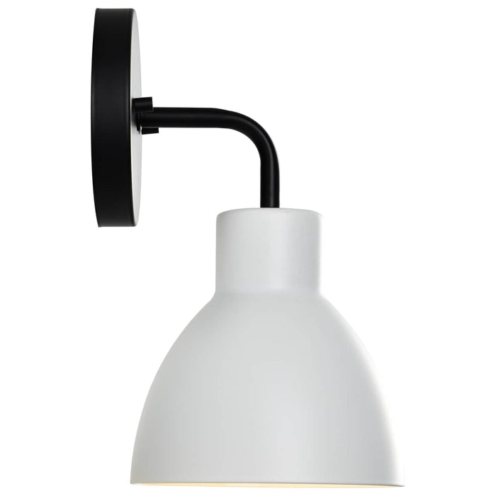 Vanity Nuvo 60-6784 Sloan - 1 Light - Vanity - Matte Black Finish with White Shade Nuvo