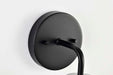 Vanity Nuvo 60-6784 Sloan - 1 Light - Vanity - Matte Black Finish with White Shade Nuvo