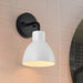 Vanity Nuvo 60-6784 Sloan - 1 Light - Vanity - Matte Black Finish with White Shade Nuvo