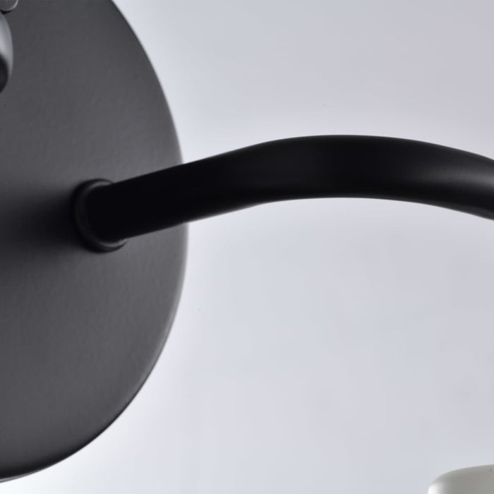 Vanity Nuvo 60-6785 Sloan - 2 Light - Vanity - Matte Black Finish with White Shade Nuvo