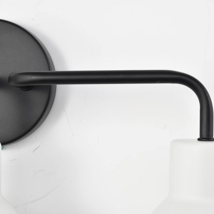 Vanity Nuvo 60-6786 Sloan - 3 Light - Vanity - Matte Black Finish with White Shade Nuvo