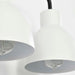 Vanity Nuvo 60-6786 Sloan - 3 Light - Vanity - Matte Black Finish with White Shade Nuvo