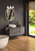 Vanity Nuvo 60-6786 Sloan - 3 Light - Vanity - Matte Black Finish with White Shade Nuvo