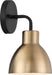 Vanity Nuvo 60-6791 Sloan - 1 Light - Vanity - Matte Black and Burnished Brass Finish Nuvo