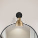 Vanity Nuvo 60-6791 Sloan - 1 Light - Vanity - Matte Black and Burnished Brass Finish Nuvo