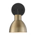 Vanity Nuvo 60-6791 Sloan - 1 Light - Vanity - Matte Black and Burnished Brass Finish Nuvo