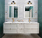 Vanity Nuvo 60-6792 Sloan - 2 Light - Vanity - Matte Black and Burnished Brass Finish Nuvo