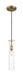 Mini Pendant Nuvo 60-6856 Spyglass - 1 Light - Mini Pendant Fixture - Vintage Brass Finish with Clear Glass Nuvo