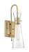Sconce Nuvo 60-6857 Bahari - 1 Light - Wall Sconce Fixture - Vintage Brass Finish with Clear Glass Nuvo