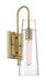 Sconce Nuvo 60-6859 Alondra - 1 Light - Wall Sconce Fixture - Vintage Brass Finish with Clear Glass Nuvo