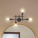 Vanity Nuvo 60-6861 Delphi - 4 Light - Vanity - Black Finish Nuvo