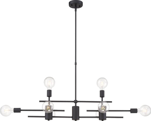 Island Pendant Nuvo 60-6862 Delphi - 8 Light - Island Pendant Fixture - Black Finish Nuvo