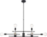 Island Pendant Nuvo 60-6862 Delphi - 8 Light - Island Pendant Fixture - Black Finish Nuvo
