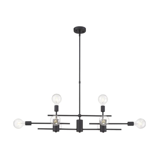 Island Pendant Nuvo 60-6862 Delphi - 8 Light - Island Pendant Fixture - Black Finish Nuvo