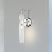 Sconce Nuvo 60-6865 Spyglass - 1 Light - Wall Sconce Fixture - Polished Nickel Finish with Clear Glass Nuvo