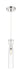 Mini Pendant Nuvo 60-6866 Spyglass - 1 Light - Mini Pendant Fixture - Polished Nickel Finish with Clear Glass Nuvo