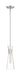 Mini Pendant Nuvo 60-6868 Bahari - 1 Light - Mini Pendant Fixture - Polished Nickel Finish with Clear Glass Nuvo