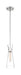 Mini Pendant Nuvo 60-6868 Bahari - 1 Light - Mini Pendant Fixture - Polished Nickel Finish with Clear Glass Nuvo