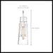 Sconce Nuvo 60-6869 Alondra - 1 Light - Wall Sconce Fixture - Polished Nickel Finish with Clear Glass Nuvo