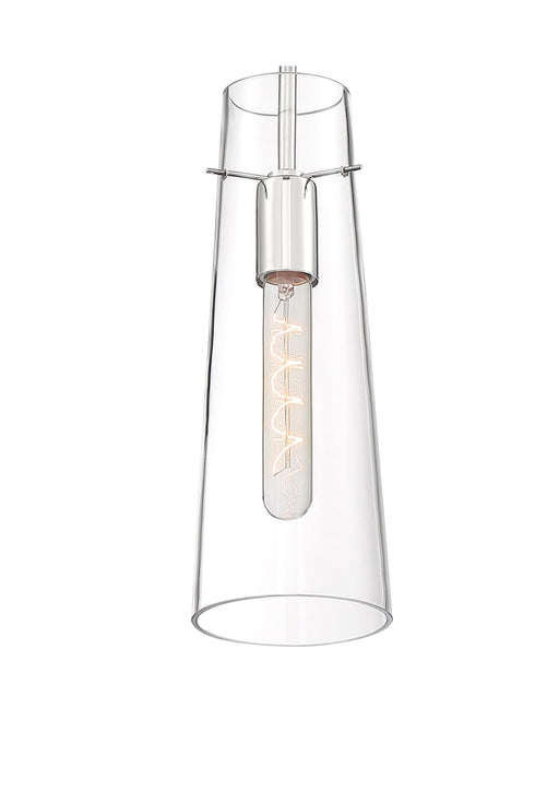 Mini Pendant Nuvo 60-6870 Alondra - 1 Light - Mini Pendant Fixture - Polished Nickel Finish with Clear Glass Nuvo