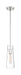 Mini Pendant Nuvo 60-6870 Alondra - 1 Light - Mini Pendant Fixture - Polished Nickel Finish with Clear Glass Nuvo