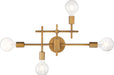 Vanity Nuvo 60-6871 Delphi - 4 Light - Vanity - Aged Gold Finish Nuvo
