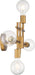 Vanity Nuvo 60-6871 Delphi - 4 Light - Vanity - Aged Gold Finish Nuvo