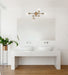Vanity Nuvo 60-6871 Delphi - 4 Light - Vanity - Aged Gold Finish Nuvo