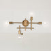 Vanity Nuvo 60-6871 Delphi - 4 Light - Vanity - Aged Gold Finish Nuvo