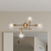 Vanity Nuvo 60-6871 Delphi - 4 Light - Vanity - Aged Gold Finish Nuvo