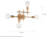 Vanity Nuvo 60-6871 Delphi - 4 Light - Vanity - Aged Gold Finish Nuvo