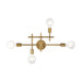 Vanity Nuvo 60-6871 Delphi - 4 Light - Vanity - Aged Gold Finish Nuvo