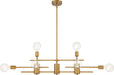 Island Pendant Nuvo 60-6872 Delphi - 8 Light - Island Pendant Fixture - Aged Gold Finish Nuvo