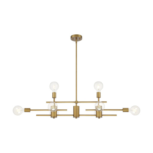 Island Pendant Nuvo 60-6872 Delphi - 8 Light - Island Pendant Fixture - Aged Gold Finish Nuvo