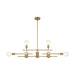 Island Pendant Nuvo 60-6872 Delphi - 8 Light - Island Pendant Fixture - Aged Gold Finish Nuvo